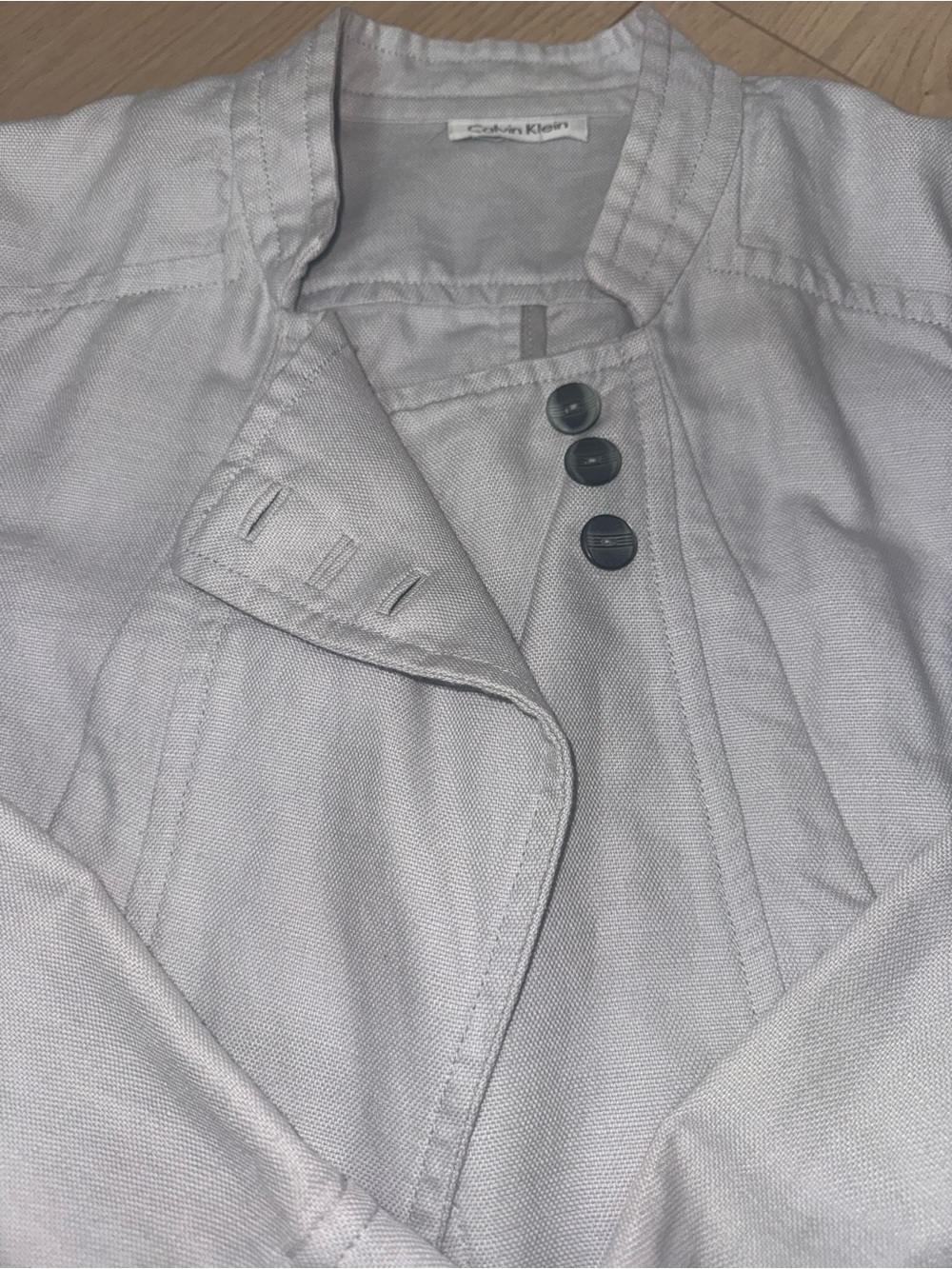 Calvin Klein asymmetrical canvas moto jacket size medium